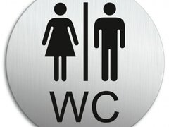 Semn pentru Toaleta WC Doamnelor Domnilor